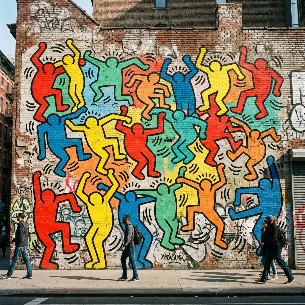 Haring Style Art